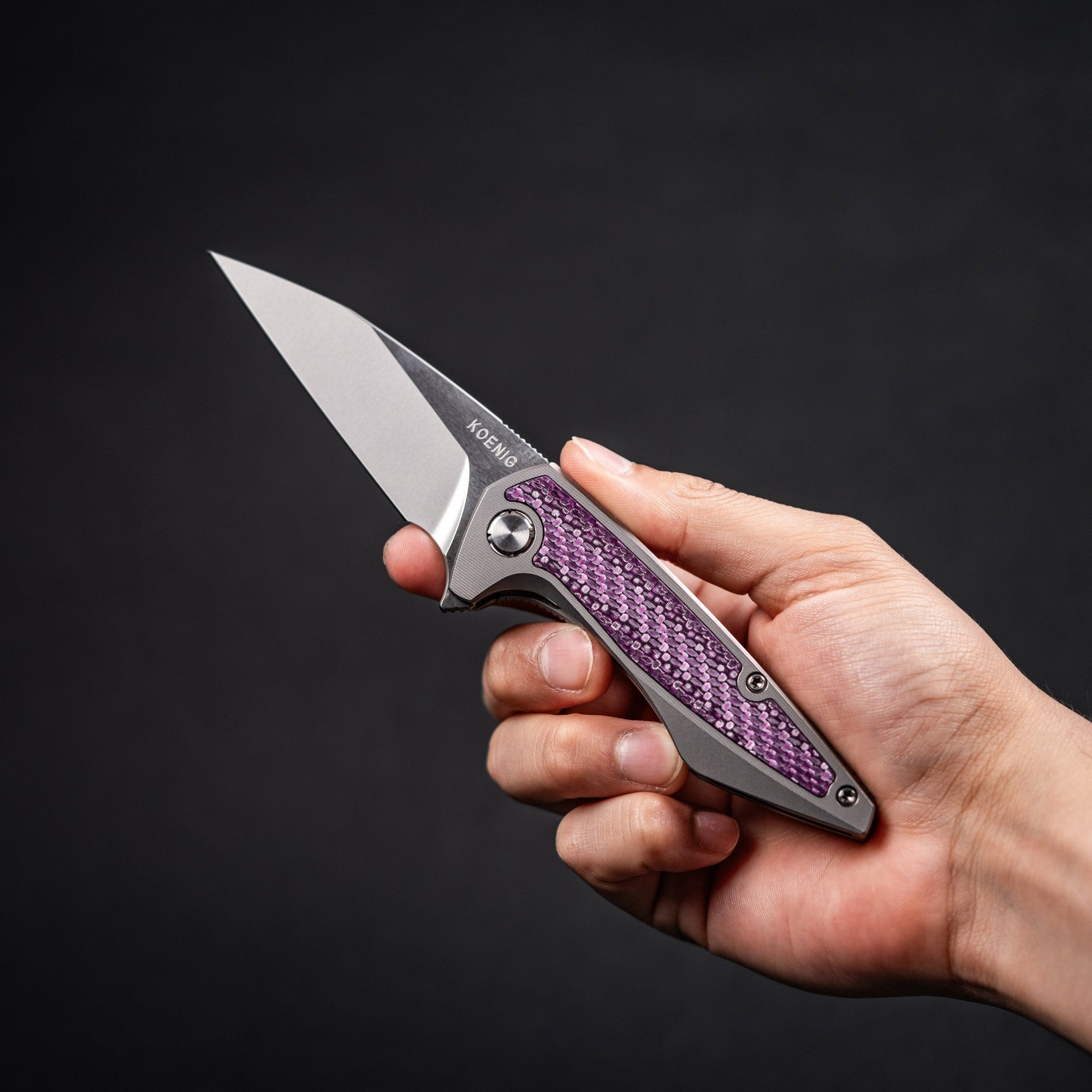 Koenig Mini Goblin Flipper - Burnished M390 w/ Polished Flats - URBAN EDC®