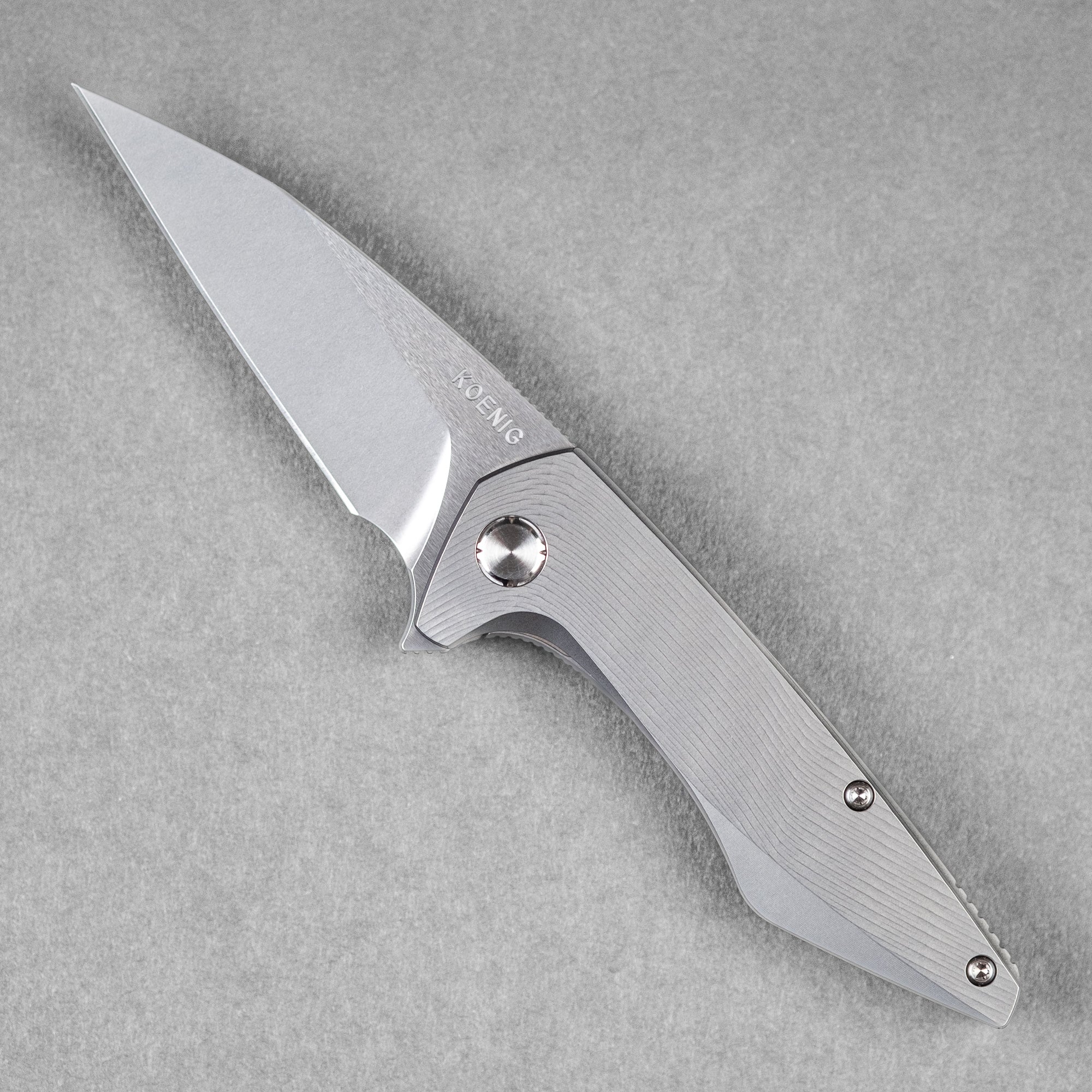 Koenig Mini Goblin Flipper - Burnished w/ Polished Flats M390