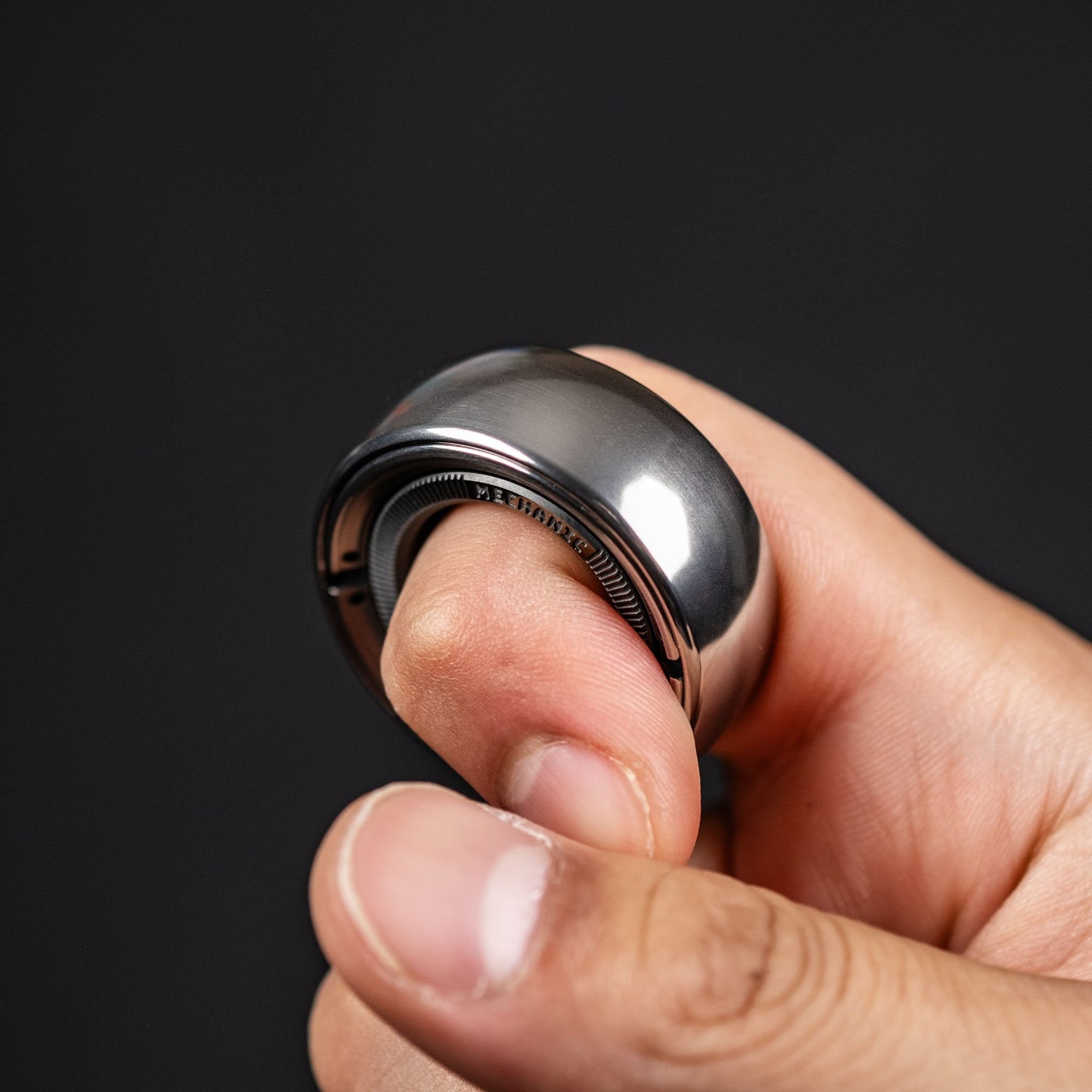 Lautie Mechanic - C Fidget Ring - Stainless Steel - URBAN EDC®