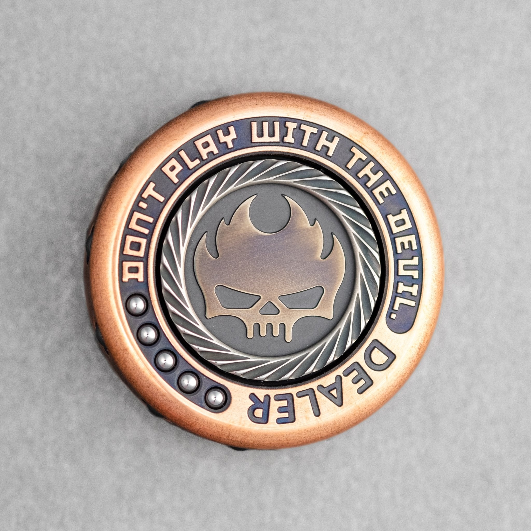 Lautie Mini Dealer Fidget Spinner - Copper & Zirconium – URBAN EDC®