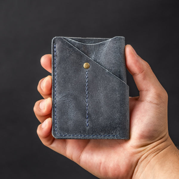 Lex Wallet - Madrigal Blue Full - Grain Buffalo Leather - URBAN EDC®