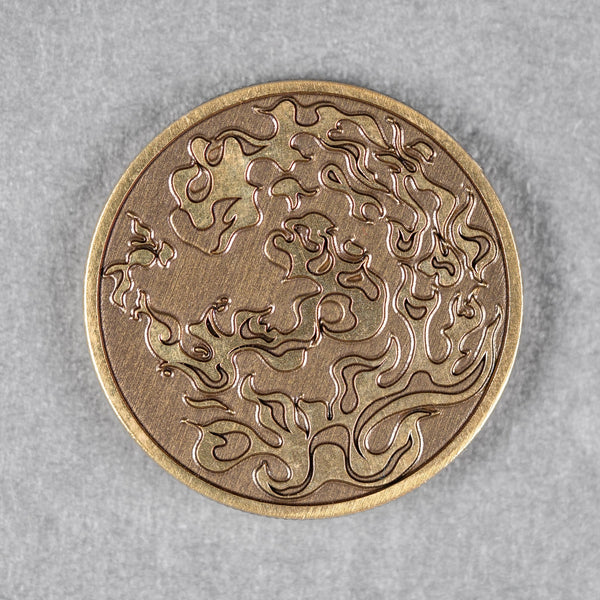 Limitless x URBAN Fire & Water Coin - Brass - URBAN EDC®