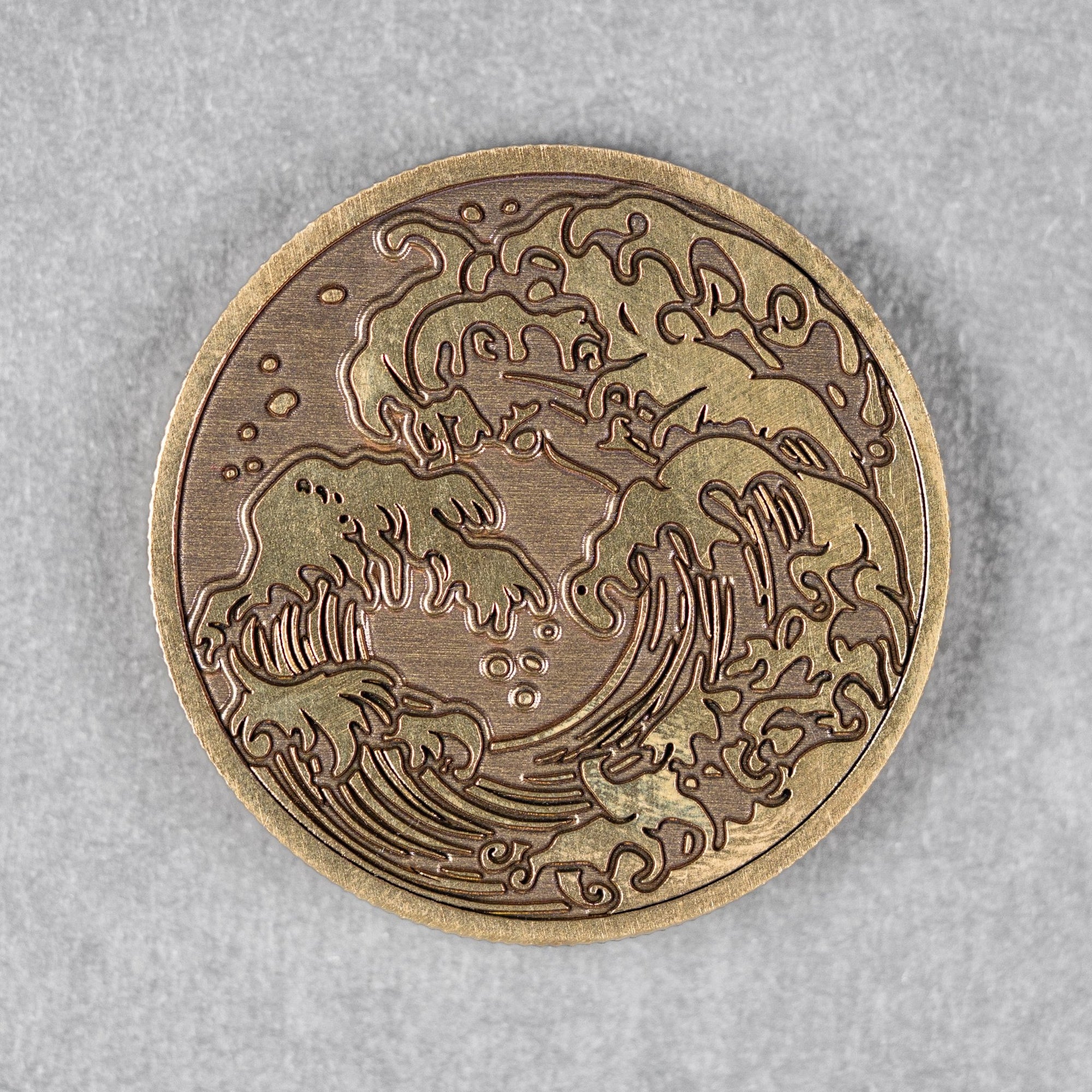 Limitless x URBAN Fire & Water Coin - Brass - URBAN EDC®