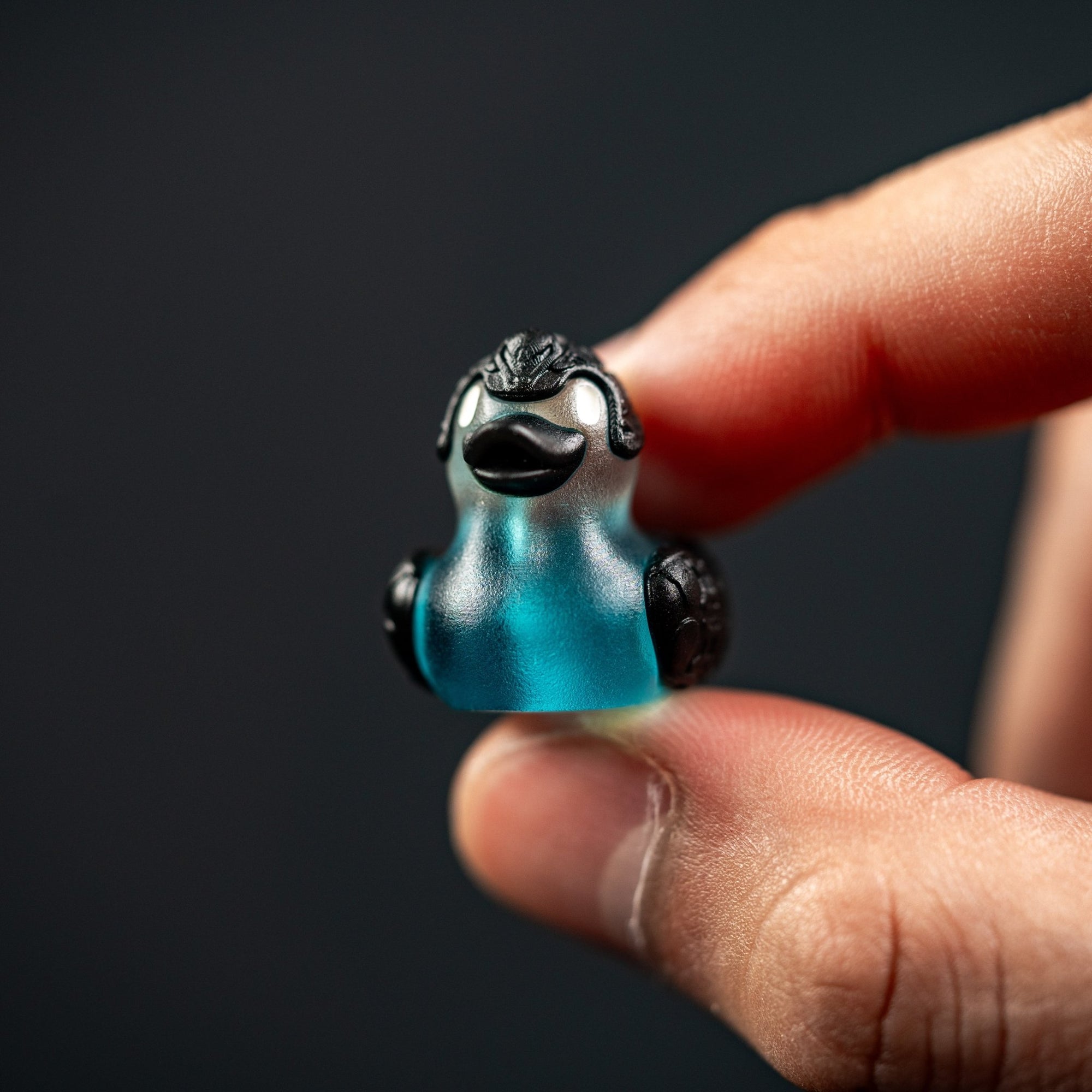 Lucky Duck Lanyard Bead - Electronic Blue (Grid Edition) - URBAN EDC®