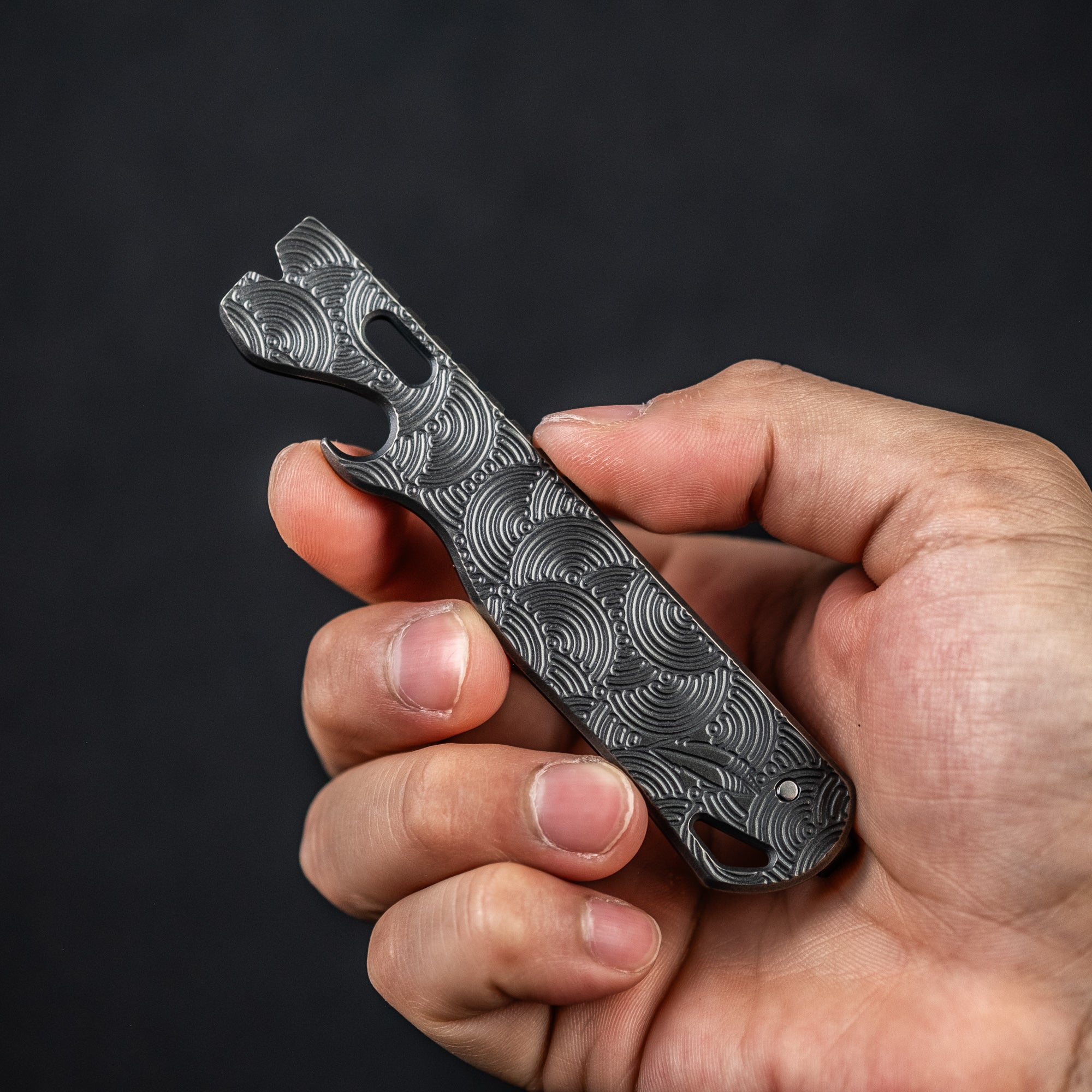LynchNW x URBAN All Access Pass Prybar - Chaos Seigaiha™ Titanium