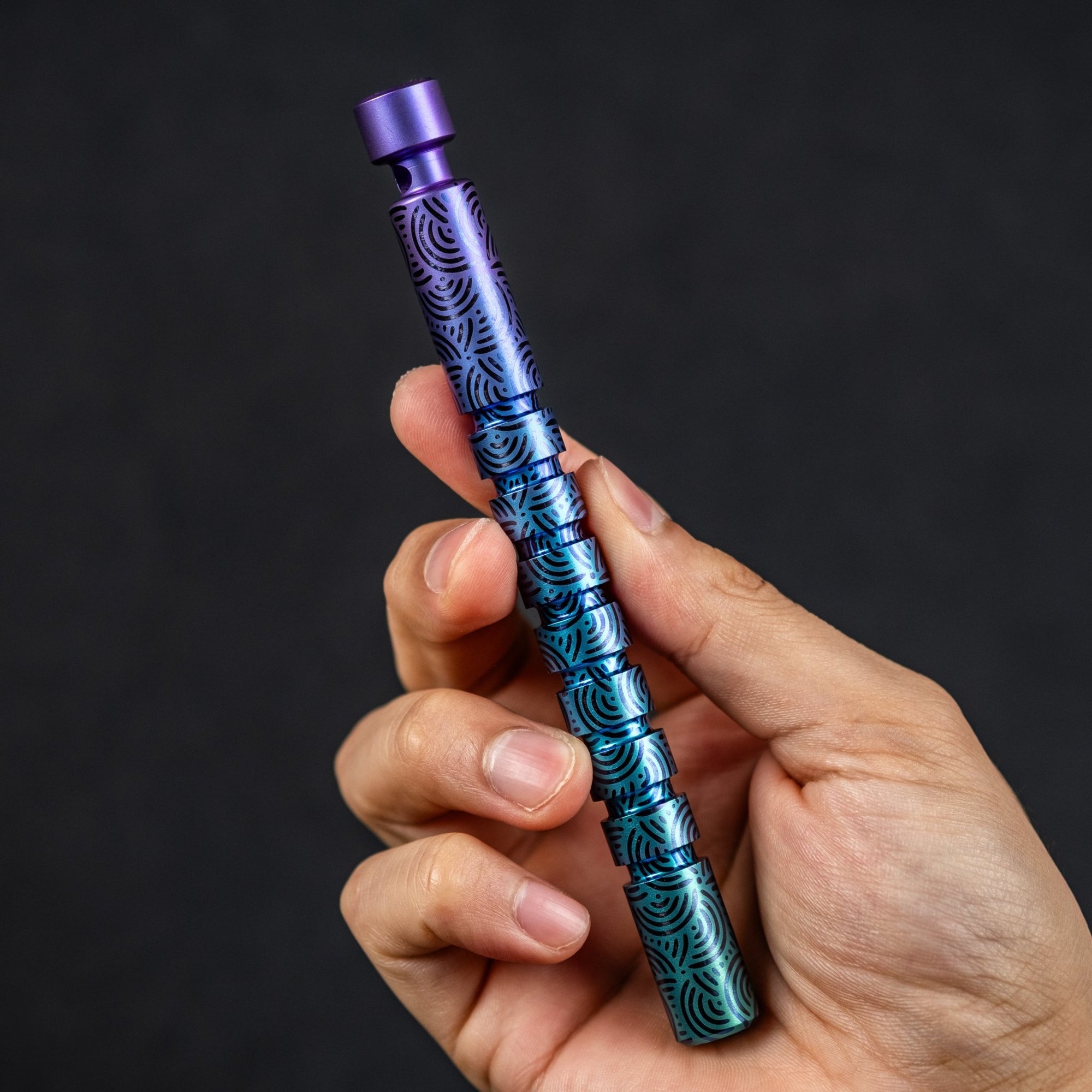 LynchNW x URBAN Kuboton - Chaos Seigaiha™ Northern Lights Titanium - URBAN EDC®