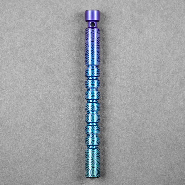 LynchNW x URBAN Kuboton - Chaos Seigaiha™ Northern Lights Titanium - URBAN EDC®