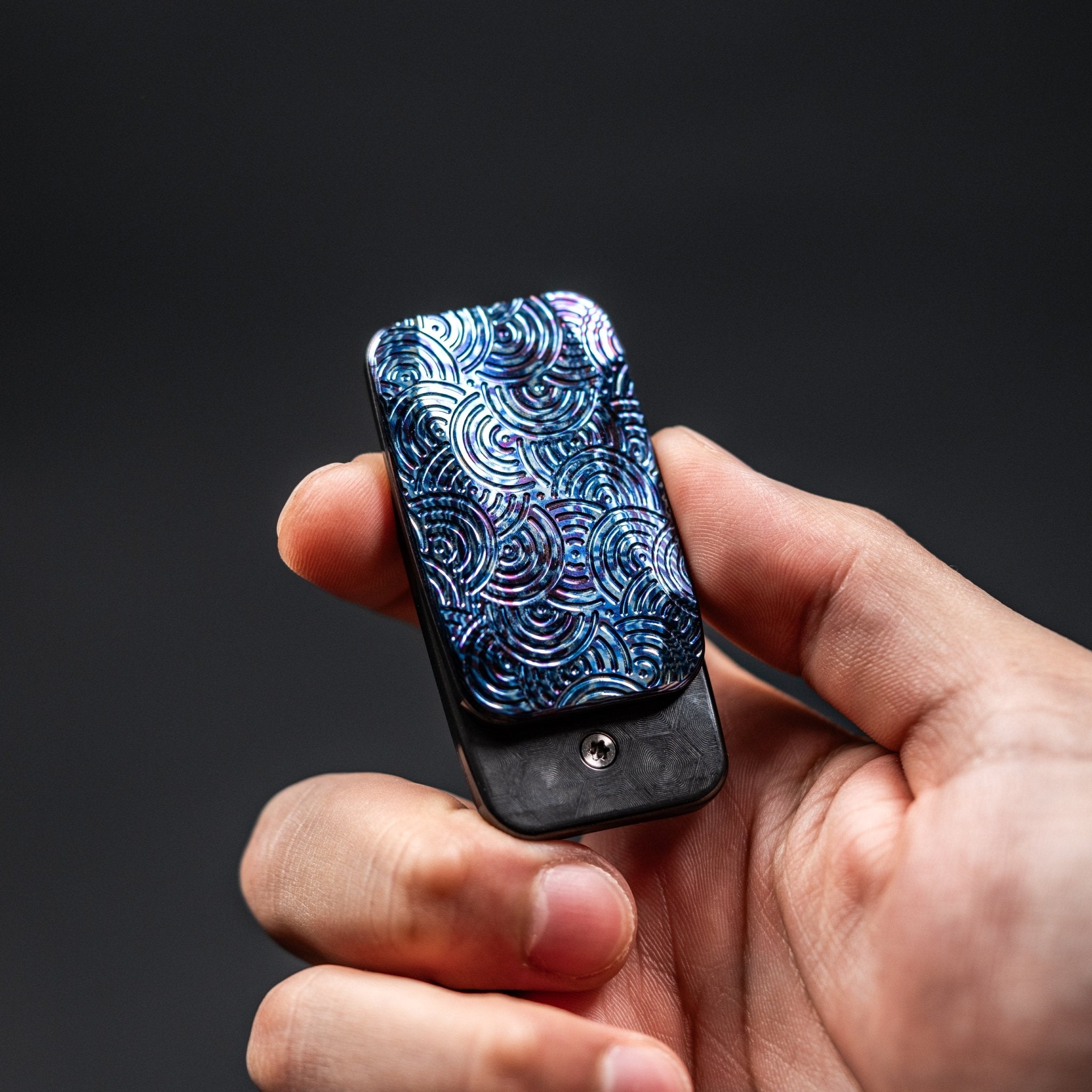 Magnus x URBAN Squashed Toad Fidget Slider - Timascus w/ Chaos