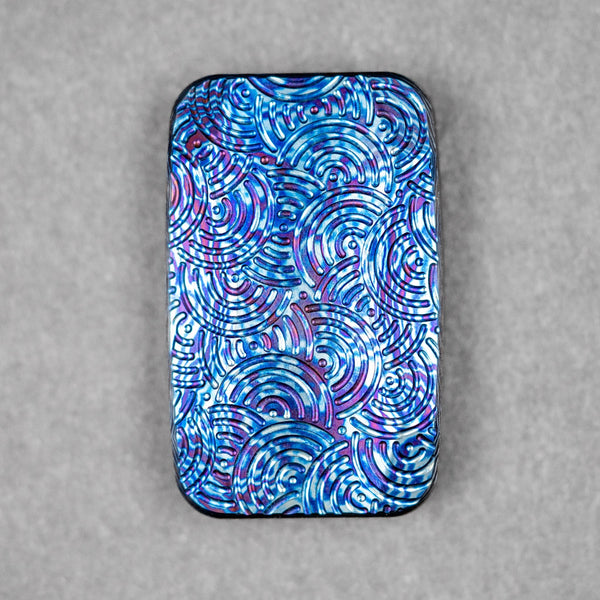 Magnus x URBAN Squashed Toad Fidget Slider - Timascus w/ Chaos Seigaiha™ & Zirc X - Plate - URBAN EDC®
