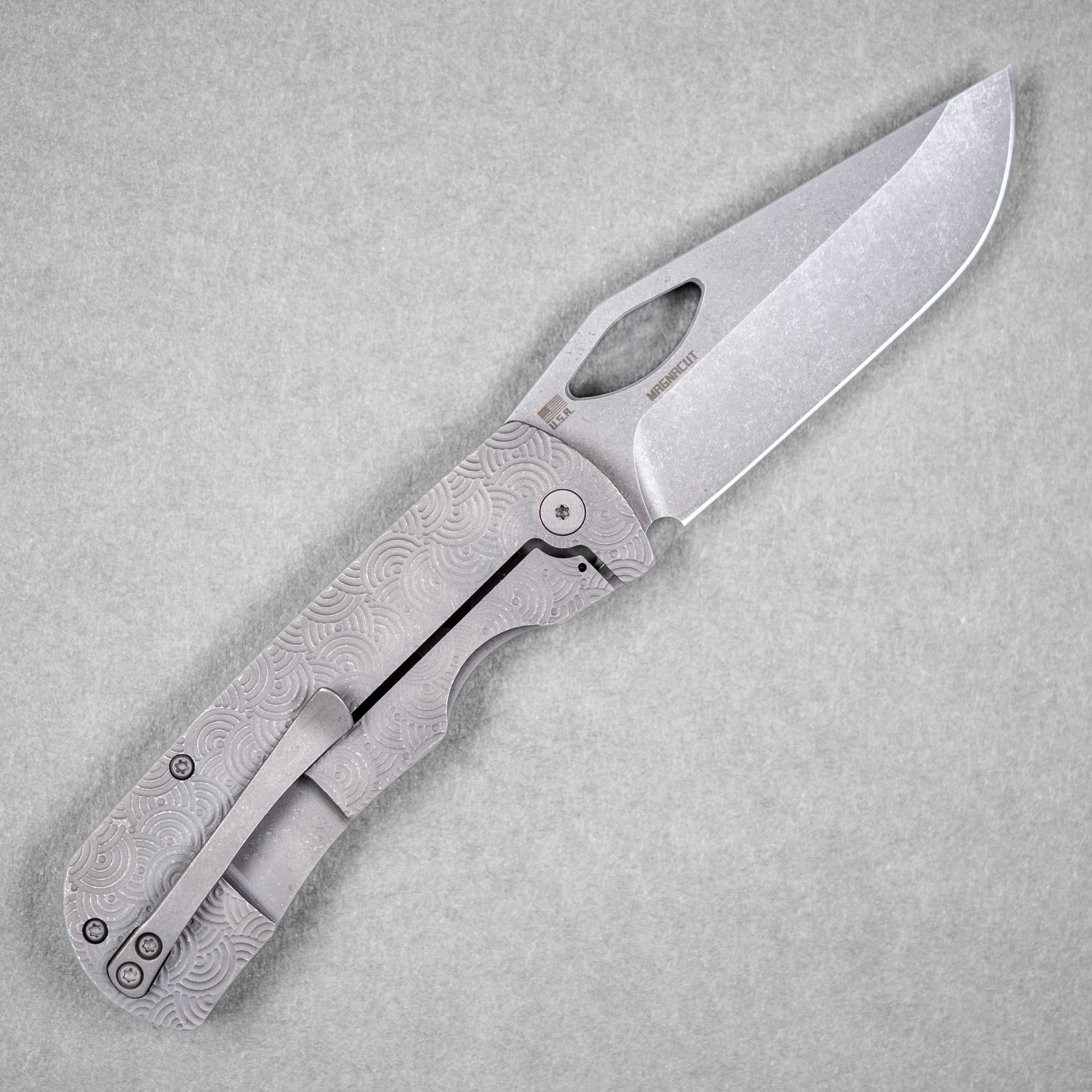 McNees x URBAN Dixon - Atomic Stonewashed Titanium w/ Chaos Seigaiha™ - URBAN EDC®