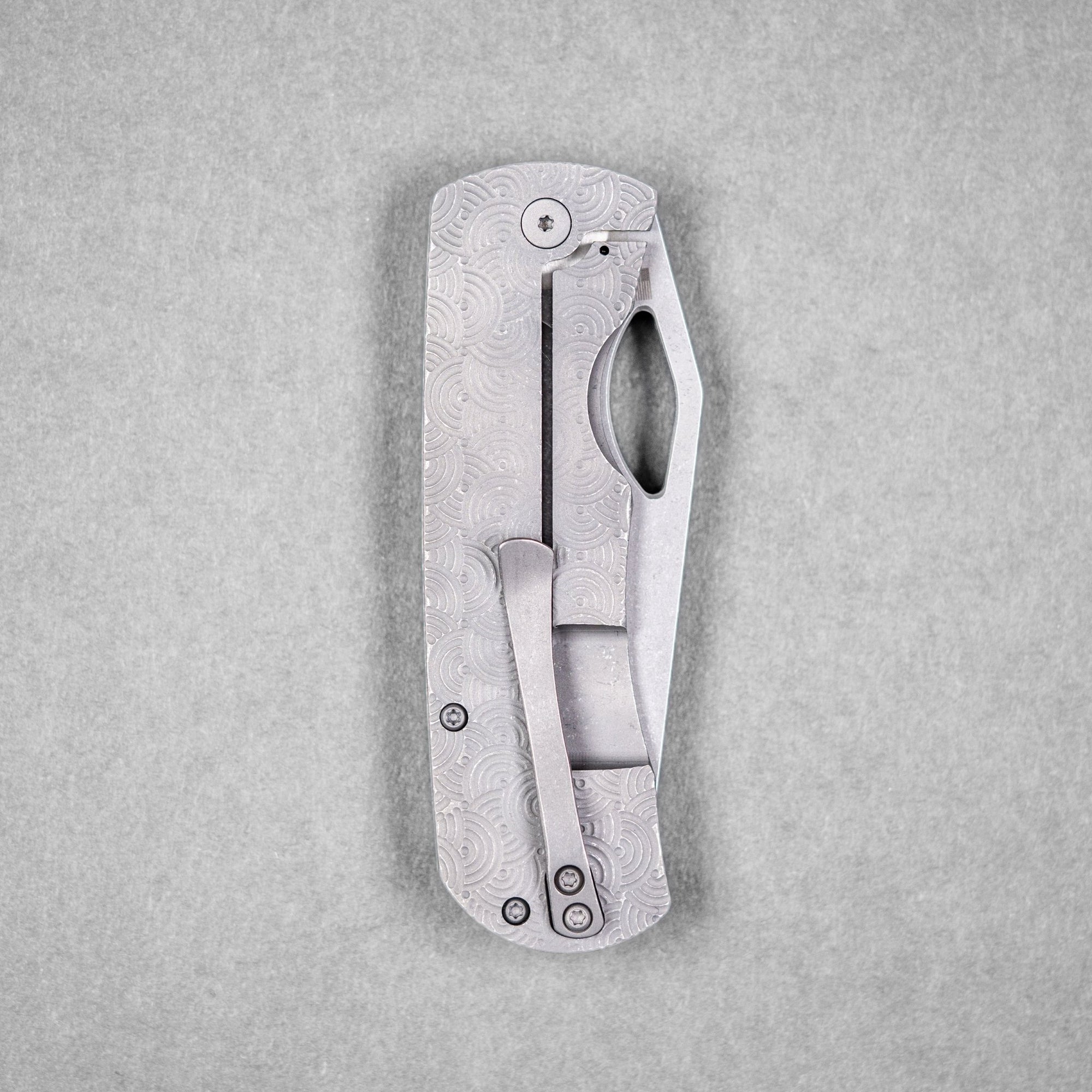 McNees x URBAN Dixon - Atomic Stonewashed Titanium w/ Chaos Seigaiha™ - URBAN EDC®