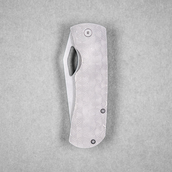 McNees x URBAN Dixon - Atomic Stonewashed Titanium w/ Chaos Seigaiha™ - URBAN EDC®