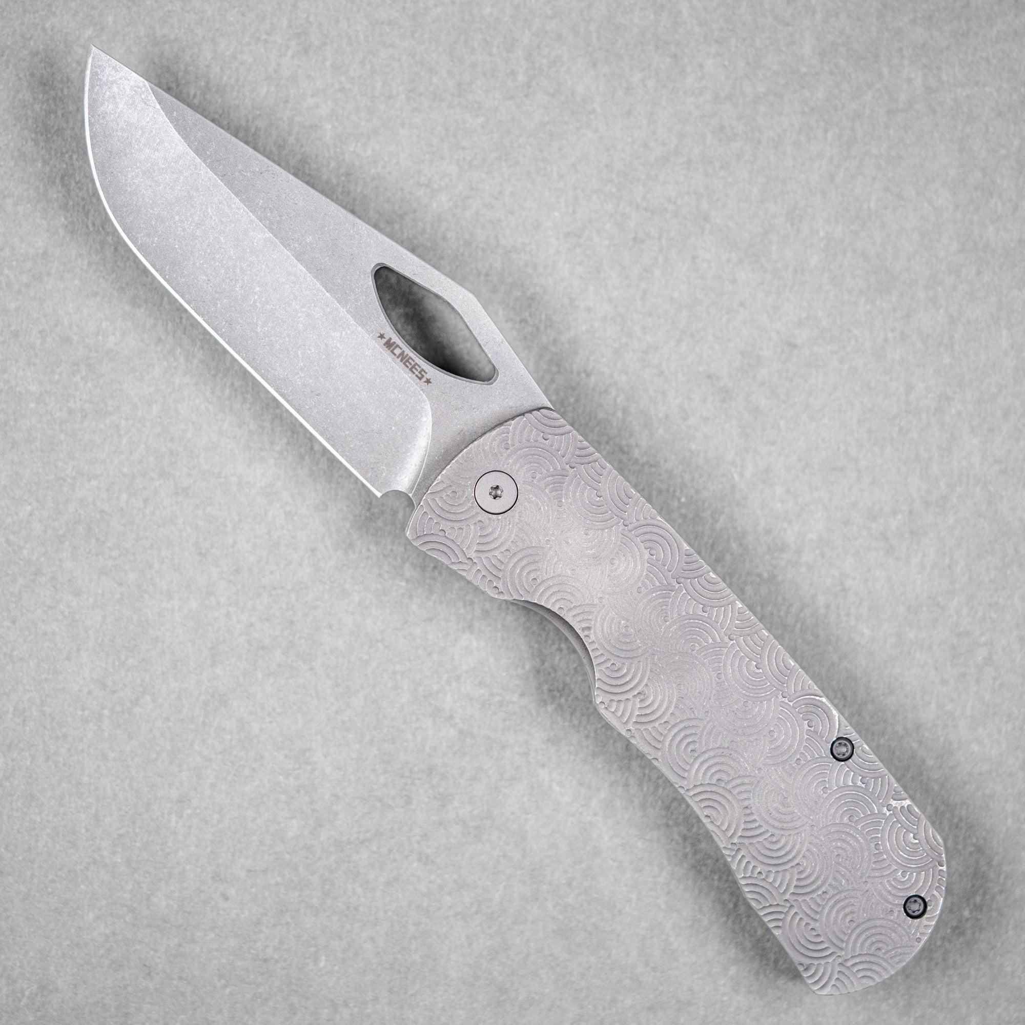 McNees x URBAN Dixon - Atomic Stonewashed Titanium w/ Chaos Seigaiha™ - URBAN EDC®