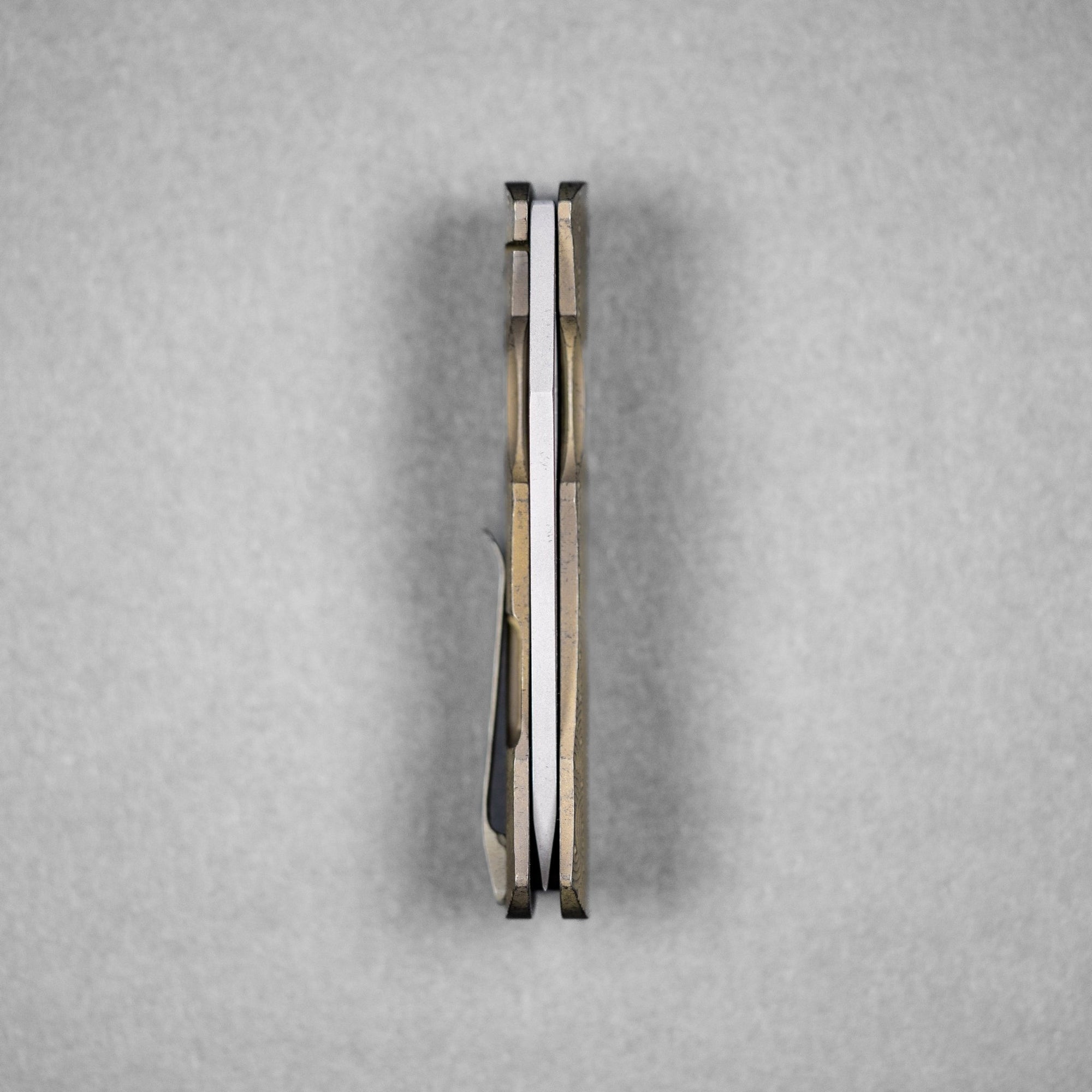 McNees x URBAN Dixon - Tiger - Striped Magnacut & Green Bronze Titanium w/ Chaos Seigaiha™ - URBAN EDC®
