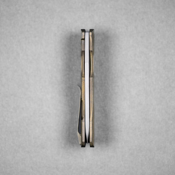 McNees x URBAN Dixon - Tiger - Striped Magnacut & Green Bronze Titanium w/ Chaos Seigaiha™ - URBAN EDC®