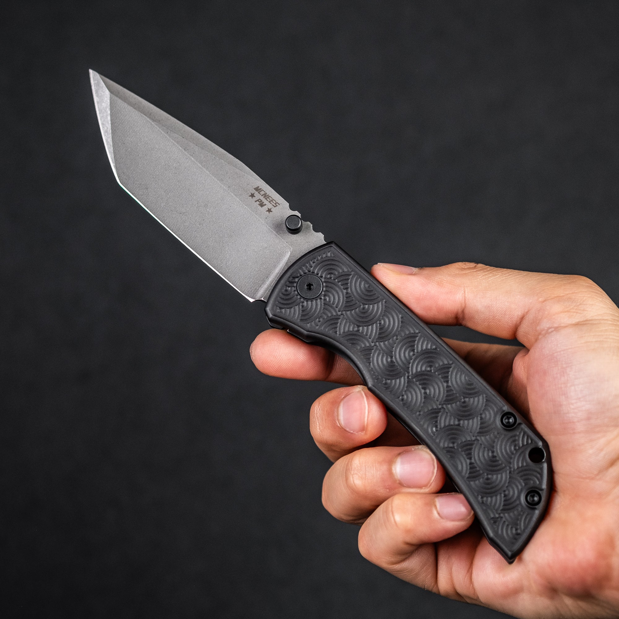 McNees x URBAN MAC 2 3.5 - Tanto w/ Black Chaos Seigaiha Titanium - URBAN EDC®