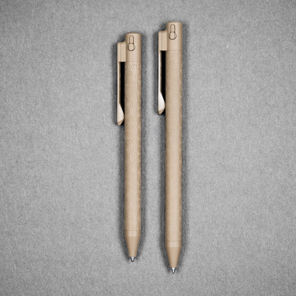 Nottingham Tactical x URBAN TB360™ Pen - FDE Ti Cerakote Chaos Seigaiha™ w/ Milled Chaos Seigaiha™ Clip - URBAN EDC®