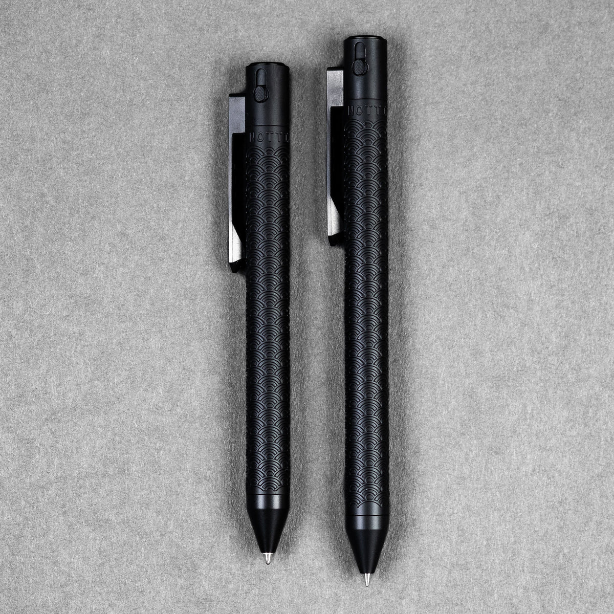 Nottingham Tactical x URBAN TiButton Single Lock Pen - Black Ti Cerako ...