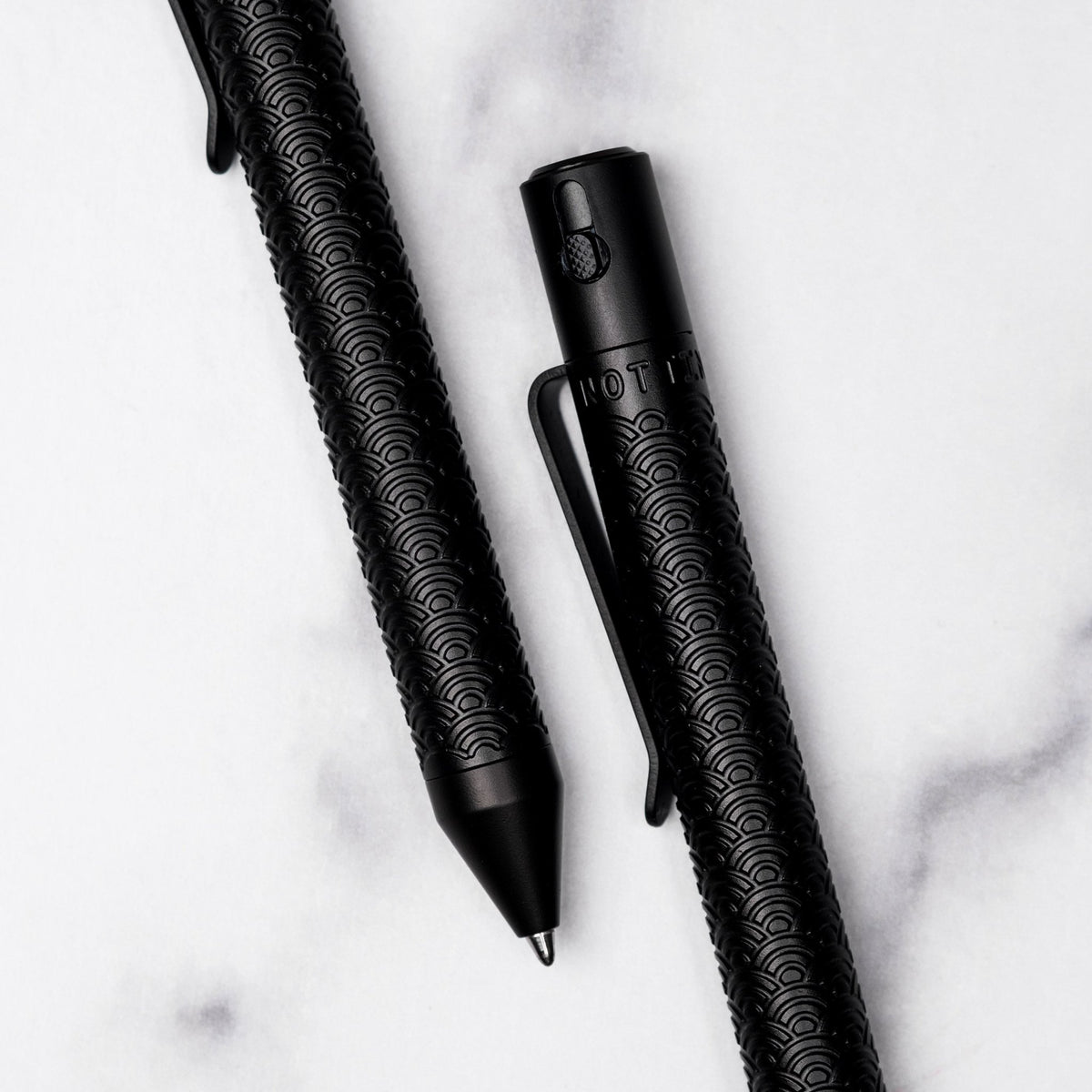 Nottingham Tactical x URBAN TiButton Single Lock Pen - Full-Black Ti C ...