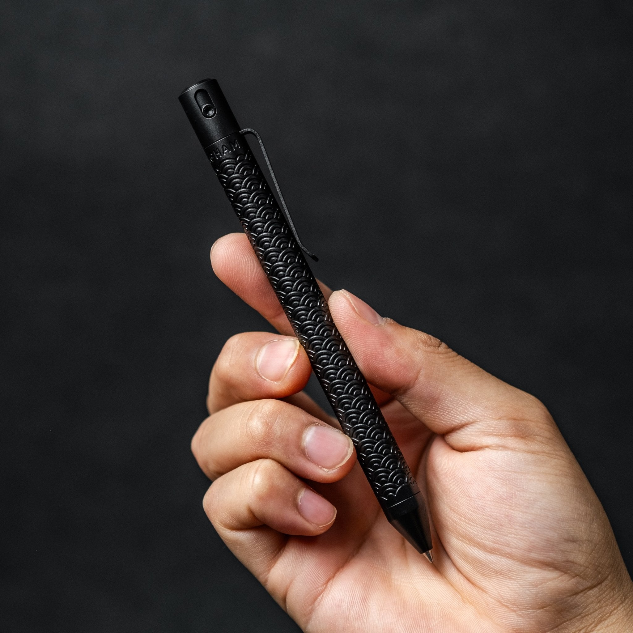Nottingham Tactical x URBAN TiButton Single Lock Pen - Full-Black