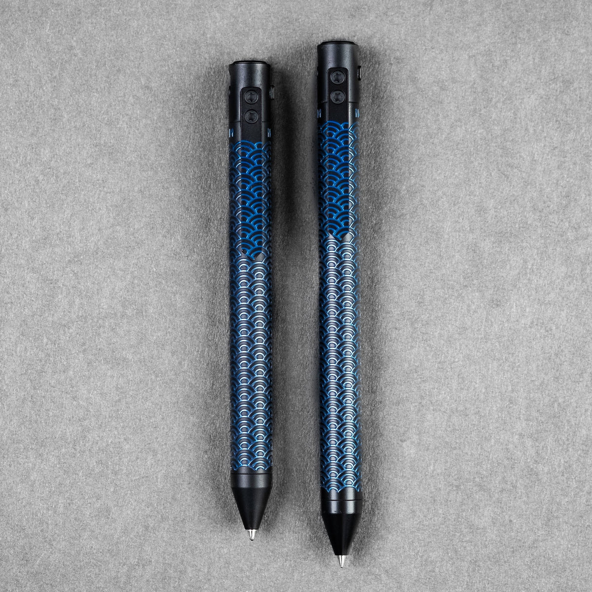 Nottingham Tactical x URBAN TiButton Single Lock Pen - Two-Tone Black ...