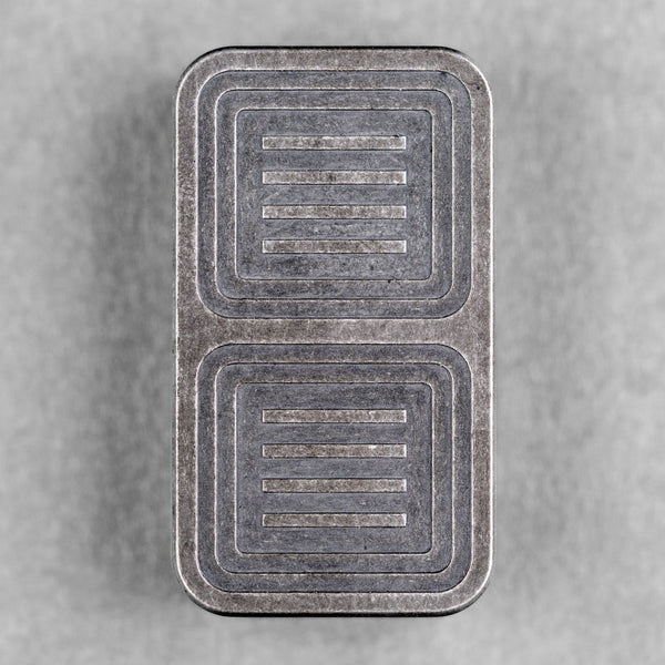 Novel Carry x URBAN Delta Tile - Blackwashed Titanium w/ Chaos Seigaiha™ - URBAN EDC®