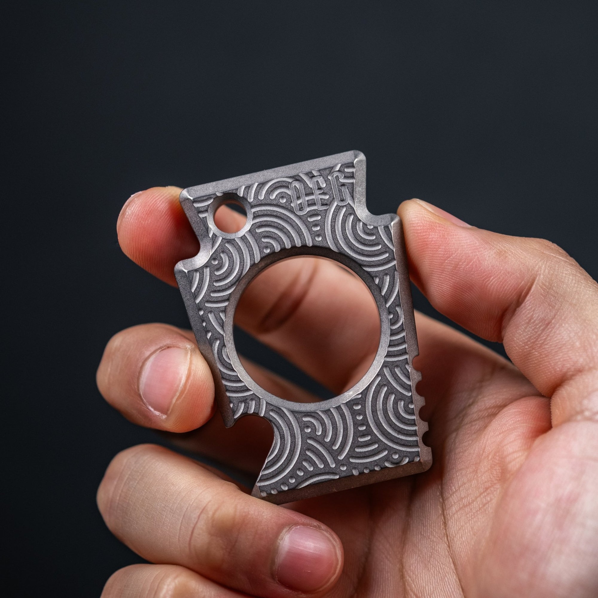 OEG EDC x URBAN Keystone - Chaos Seigaiha™ Titanium - URBAN EDC®