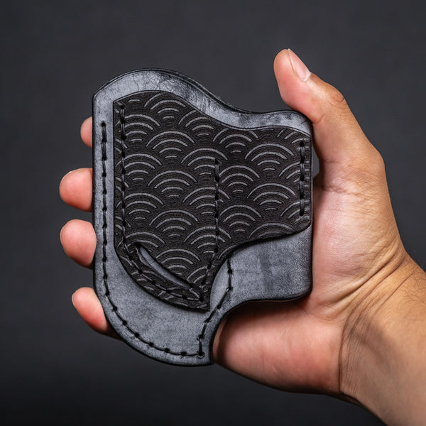 Paradrop Leather Triarii 2.0 Organizer - Ghost Seigaiha (Yamato Exclusive) - URBAN EDC®
