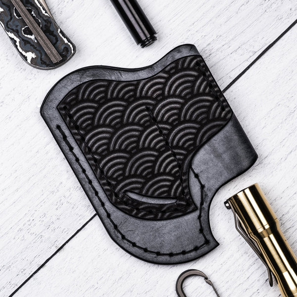 Paradrop Leather Triarii 2.0 Organizer - Ghost Seigaiha (Yamato Exclusive) - URBAN EDC®