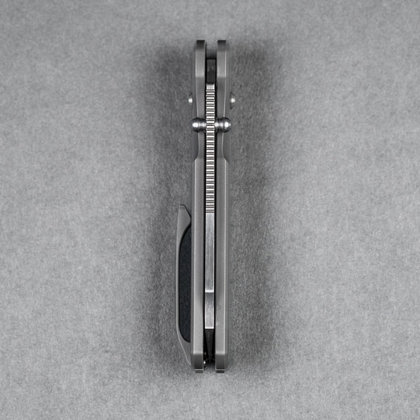 Piratech x URBAN Kraken - Satin S90V w/ Bead Blast Titanium Seigaiha (Yamato Exclusive) - URBAN EDC®