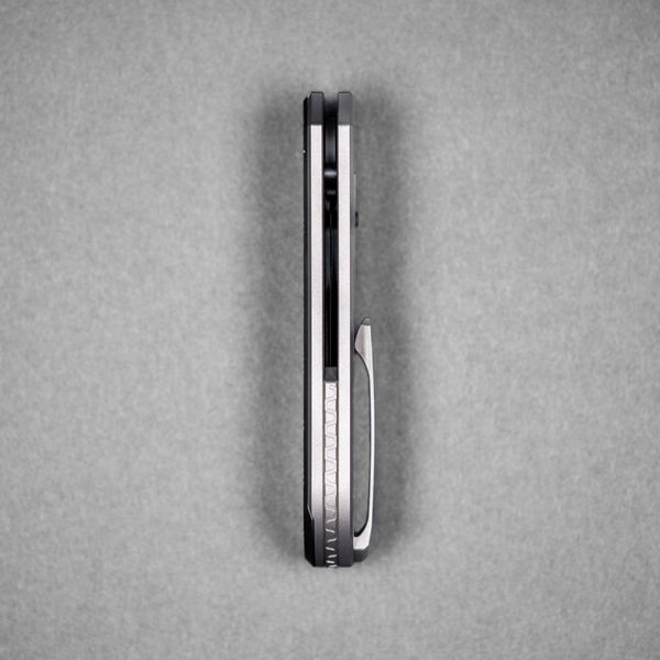 Piratech x URBAN Saga - Satin DLC S90V & Zir Blasted Titanium w/ Bead Blast DLC Chaos Seigaiha™ - URBAN EDC®