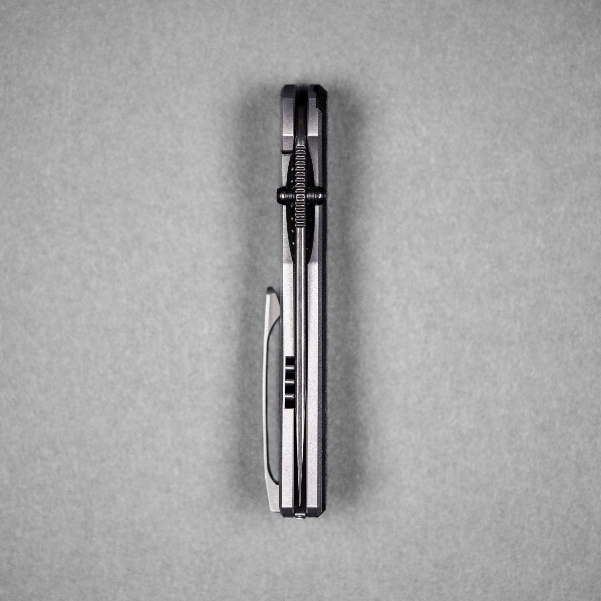 Piratech x URBAN Saga - Satin DLC S90V & Zir Blasted Titanium w/ Bead Blast DLC Chaos Seigaiha™ - URBAN EDC®