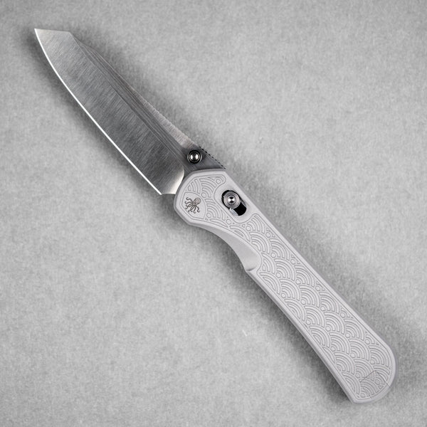 Piratech x URBAN Tsunami - Satin DLC S90V w/ Bead Blast Titanium Seigaiha - URBAN EDC®