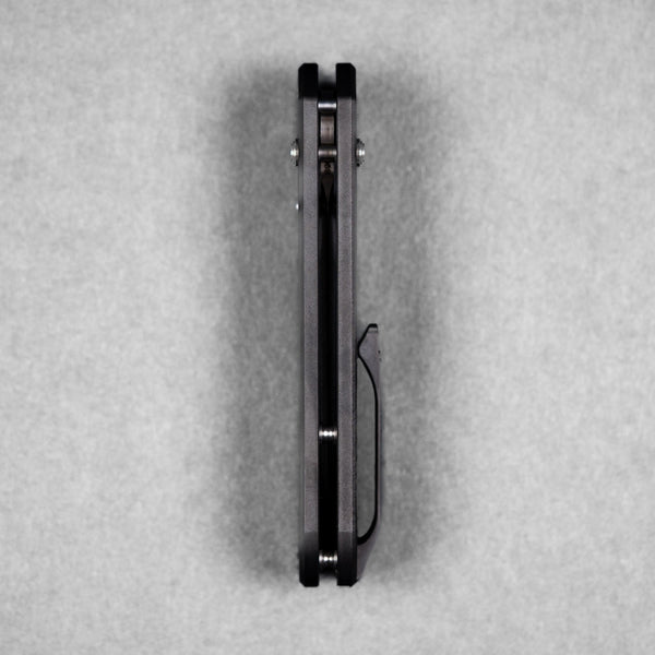 Piratech x URBAN Tsunami - Satin S90V w/ DLC Bead Blast Titanium Chaos Seigaiha™ - URBAN EDC®