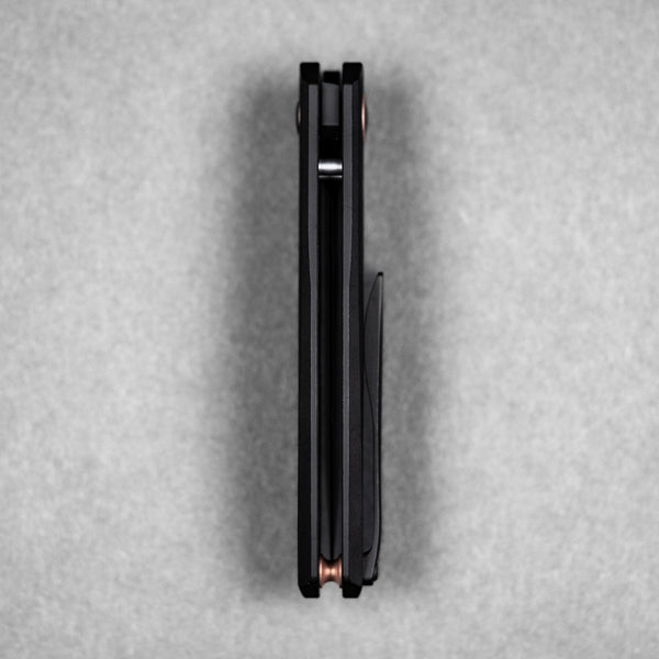 Pre - Order: URBAN Chimarra - Blackwashed Magnacut & Blackwashed Titanium w/ Copper Pivot Collar & Backspacer - URBAN EDC®