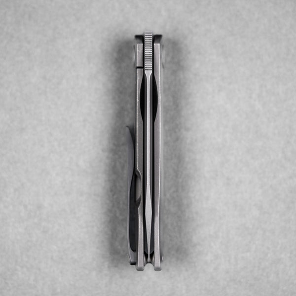 Pre - Order: URBAN Chimarra - Darkwashed Magnacut & Darkwashed Titanium w/ Zirc Pivot Collar & Clip - URBAN EDC®