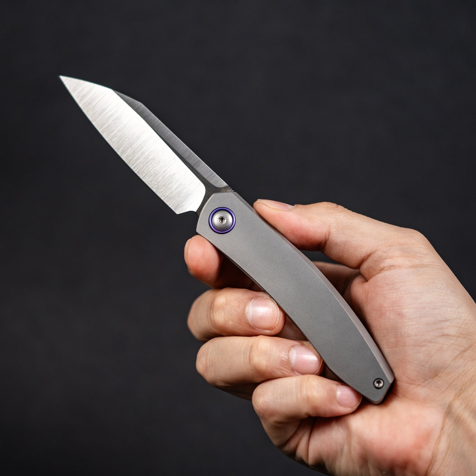 Pre - Order: URBAN Chimarra - Satin Magnacut & Titanium w/ Blurple Accents - URBAN EDC®