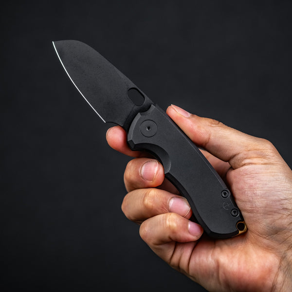 Pre - Order: URBAN Jib - Blackwashed Vanax & Blackwashed Framelock w/ Bronze Backspacer - URBAN EDC®