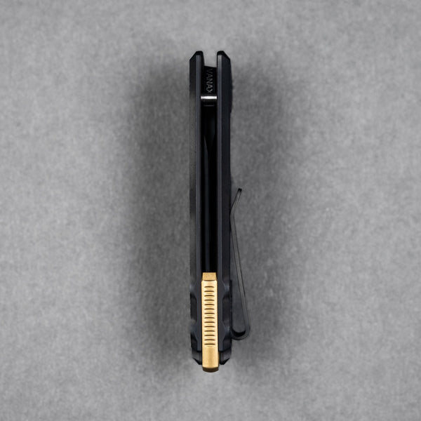 Pre - Order: URBAN Jib - Blackwashed Vanax & Blackwashed Framelock w/ Bronze Backspacer - URBAN EDC®