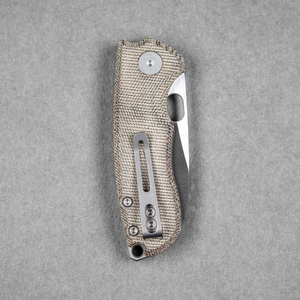 Pre - Order: URBAN Jib - Satin Magnacut & Green Micarta w/ Titanium Backspacer - URBAN EDC®