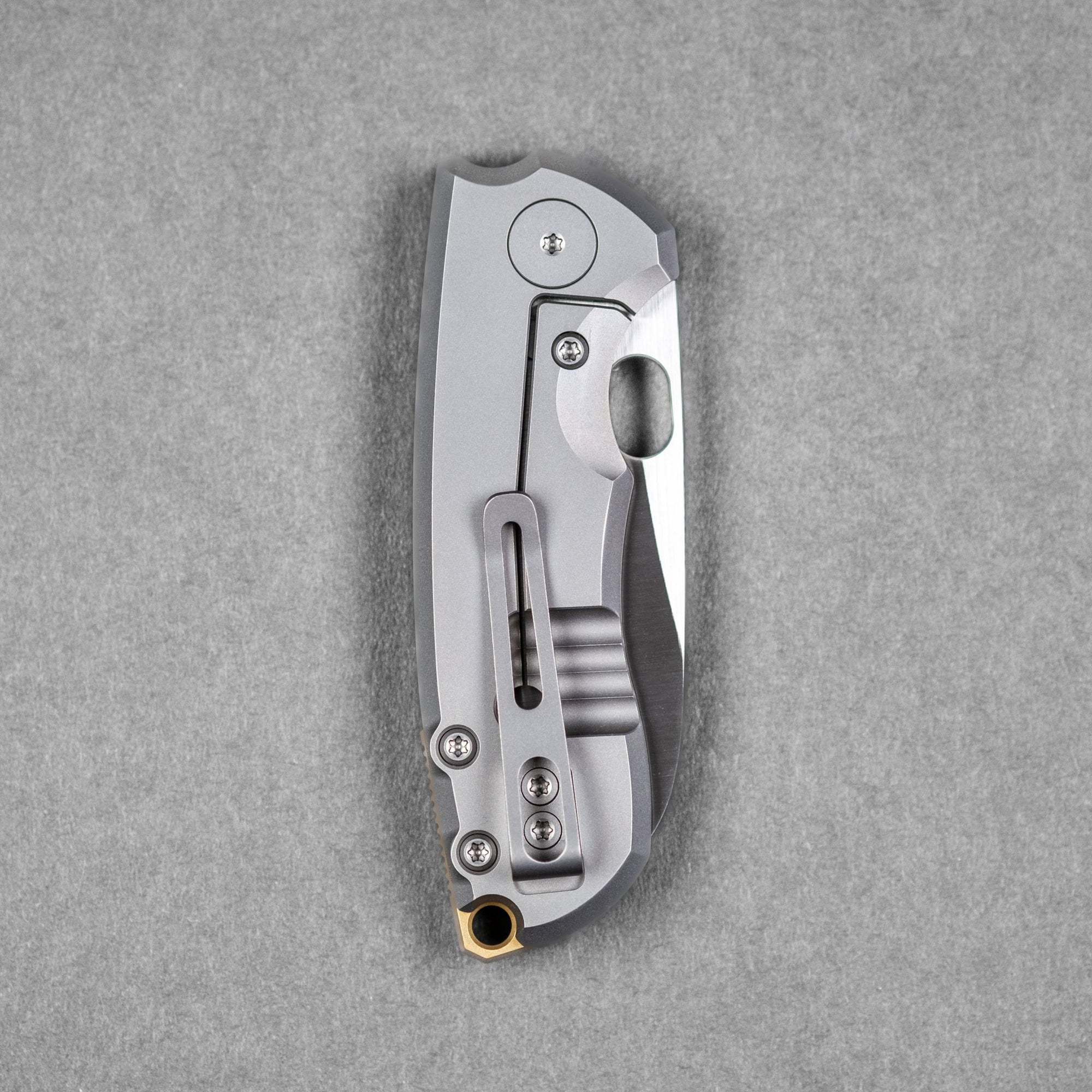 Pre - Order: URBAN Jib - Satin Vanax & Titanium Framelock w/ Bronze Backspacer - URBAN EDC®