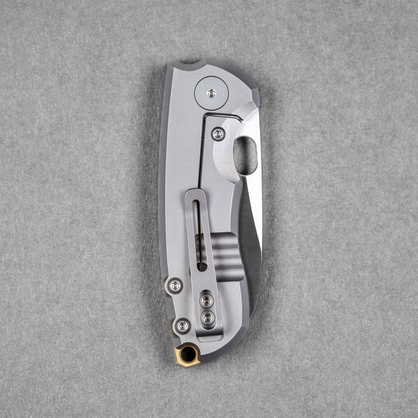 Pre - Order: URBAN Jib - Satin Vanax & Titanium Framelock w/ Bronze Backspacer - URBAN EDC®