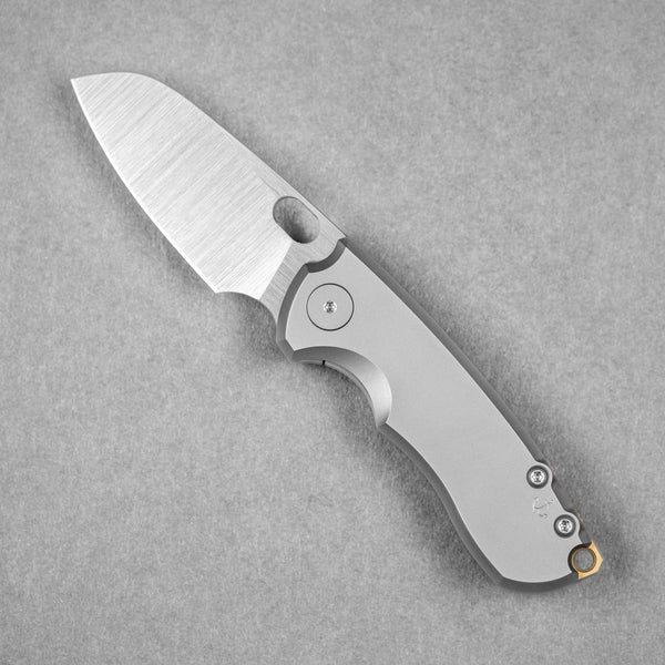 Pre - Order: URBAN Jib - Satin Vanax & Titanium Framelock w/ Bronze Backspacer - URBAN EDC®