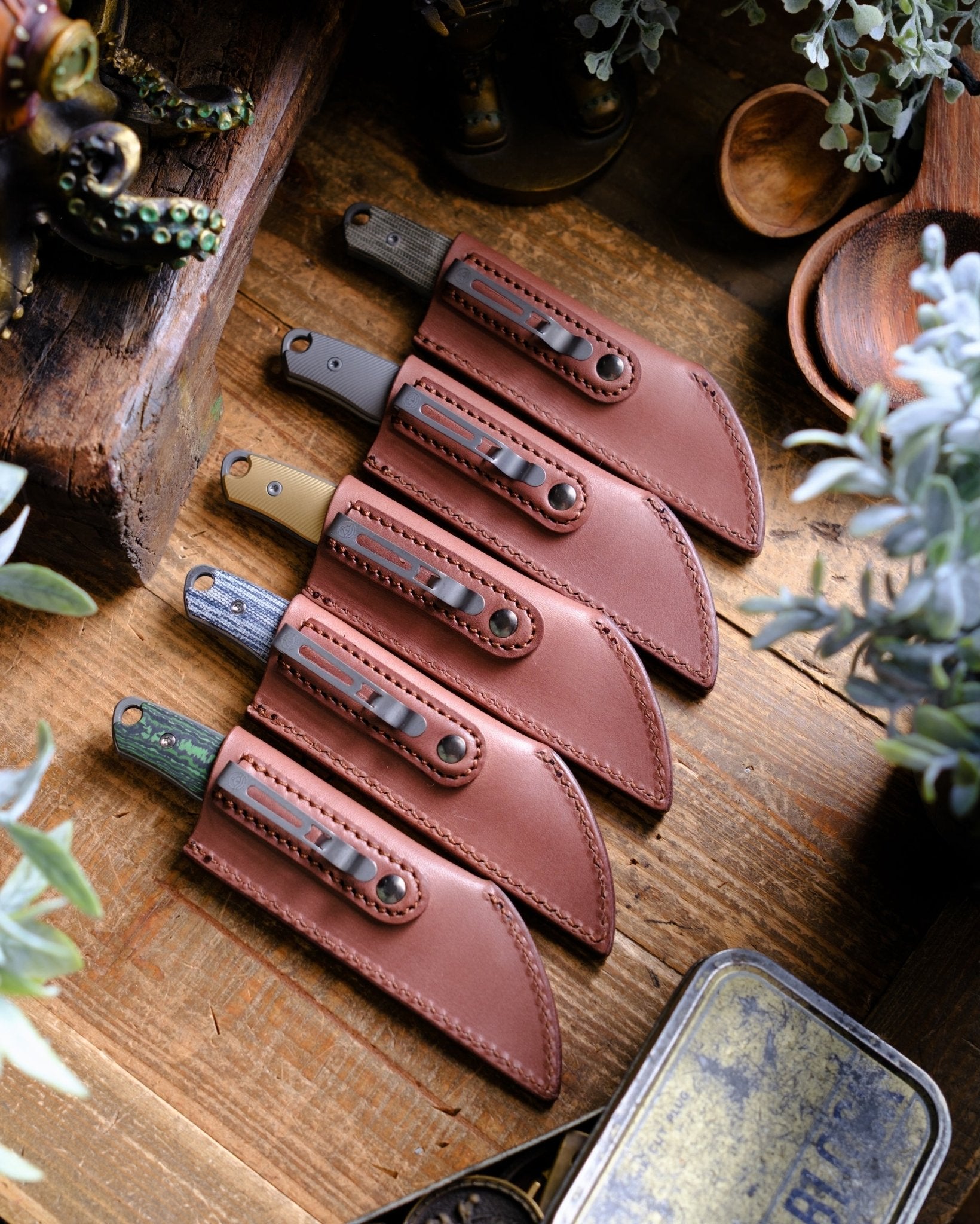 Pre - Order: URBAN Lagarto - Acid - Etched Magnacut & Bead Blasted Brass w/ Micro Milling - URBAN EDC®