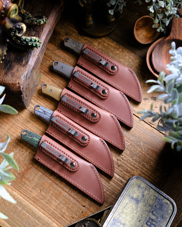 Pre - Order: URBAN Lagarto - Acid - Etched Magnacut & Bead Blasted Brass w/ Micro Milling - URBAN EDC®