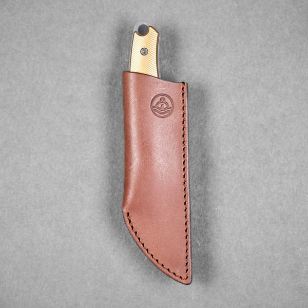 Pre - Order: URBAN Lagarto - Acid - Etched Magnacut & Bead Blasted Brass w/ Micro Milling - URBAN EDC®