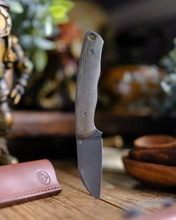 Pre - Order: URBAN Lagarto - Acid - Etched Magnacut & OD Green Micarta - URBAN EDC®