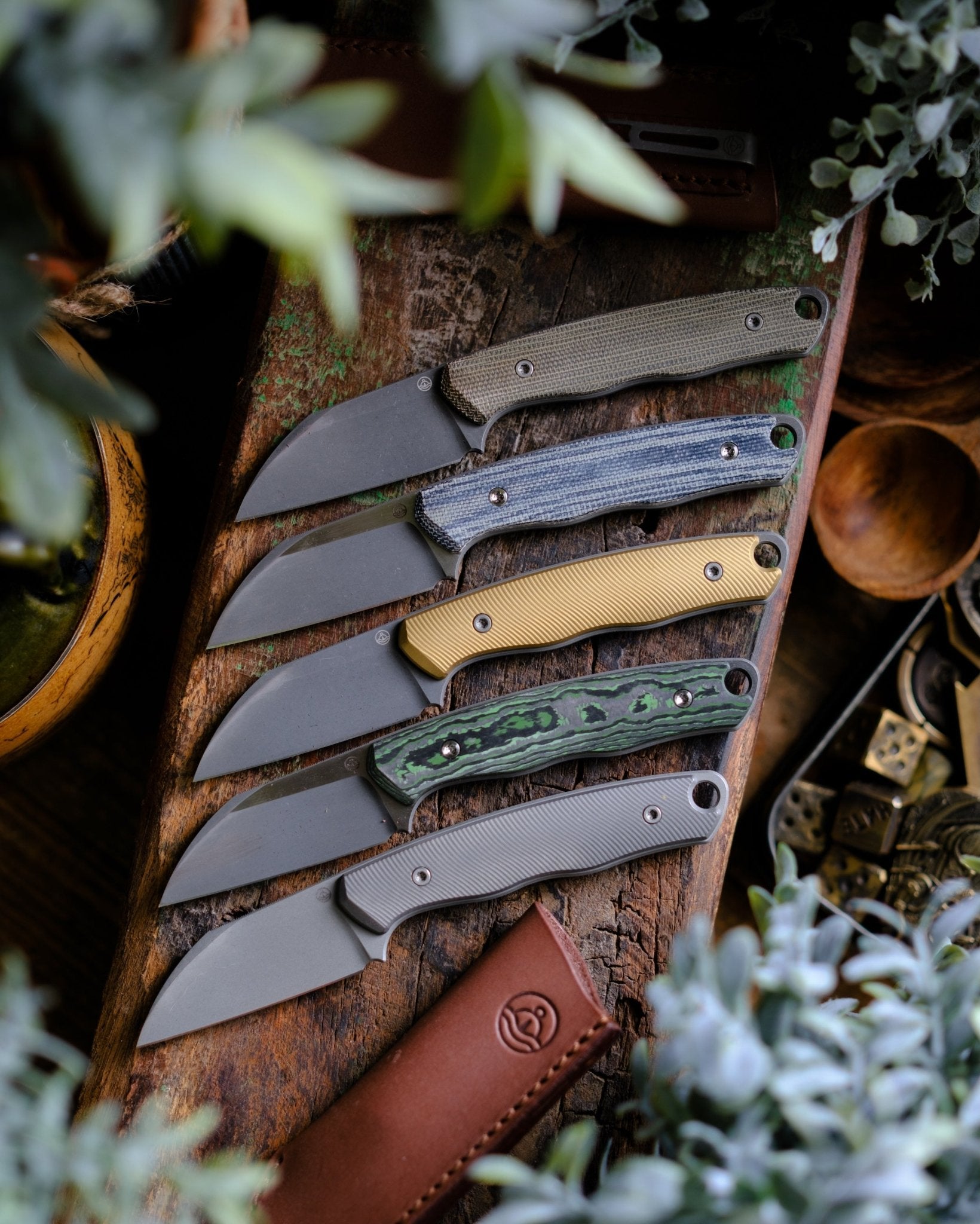 Pre - Order: URBAN Lagarto - Acid - Etched Magnacut & OD Green Micarta - URBAN EDC®