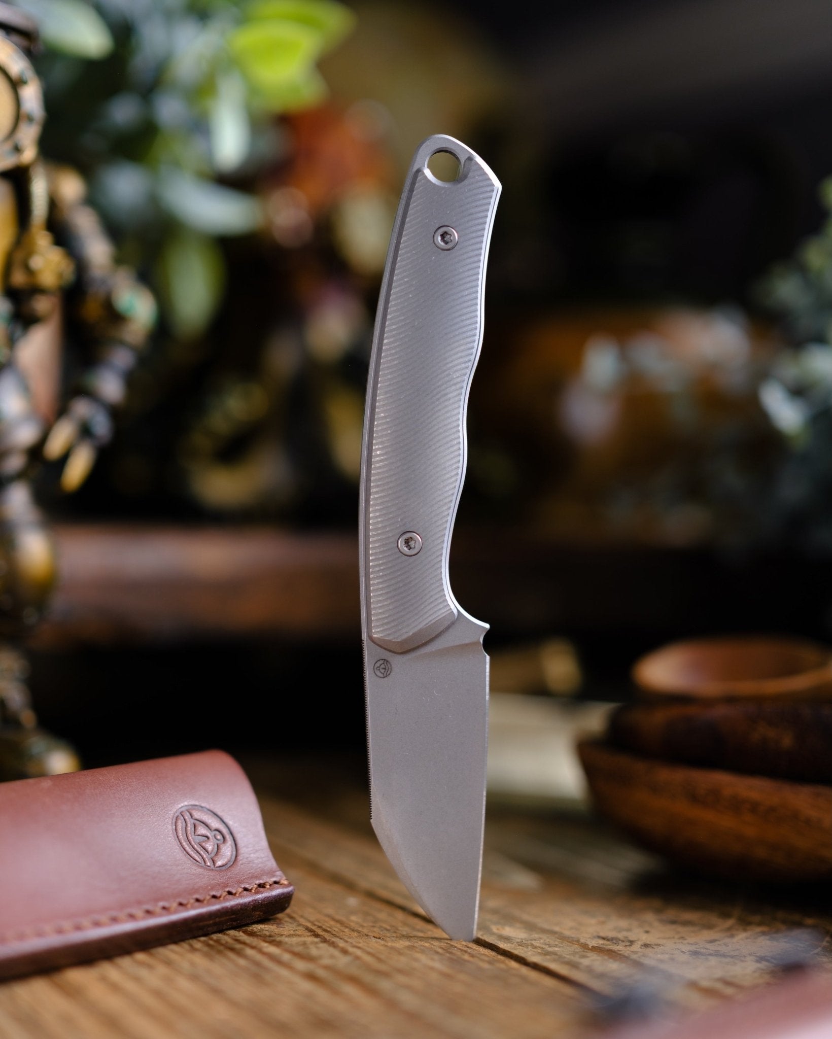 Pre - Order: URBAN Lagarto - Darkwashed Magnacut & Darkwashed Titanium w/ Micro Milling - URBAN EDC®