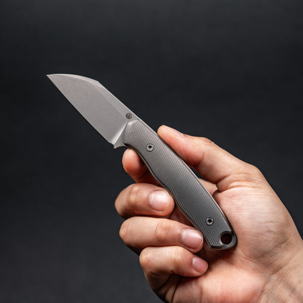 Pre - Order: URBAN Lagarto - Darkwashed Magnacut & Darkwashed Titanium w/ Micro Milling - URBAN EDC®